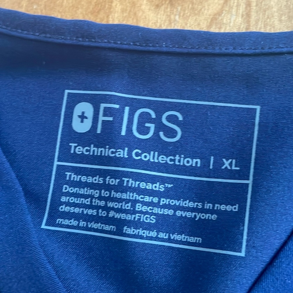 Figs Technical Collection Scrub Top Size XL - Picture 3 of 8